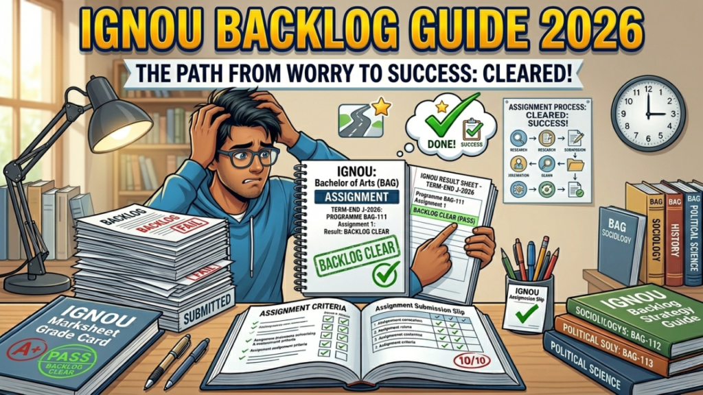 IGNOU Backlog Subjects 2026 – Complete Guide to Clear Failed Papers